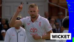 Atkinson removes captain Latham in the first over